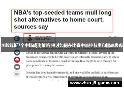 李毅解析7个中场成功策略 探讨如何在比赛中掌控节奏和提高表现