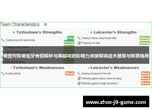 福登对阵葡萄牙表现解析与英超攻防影响力深度解读战术层面与联赛格局